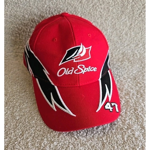 Old Spice Unisex-Adult Talladega Nights Cal Naughton Jr Cap Hat -One-Size Red - Picture 1 of 11